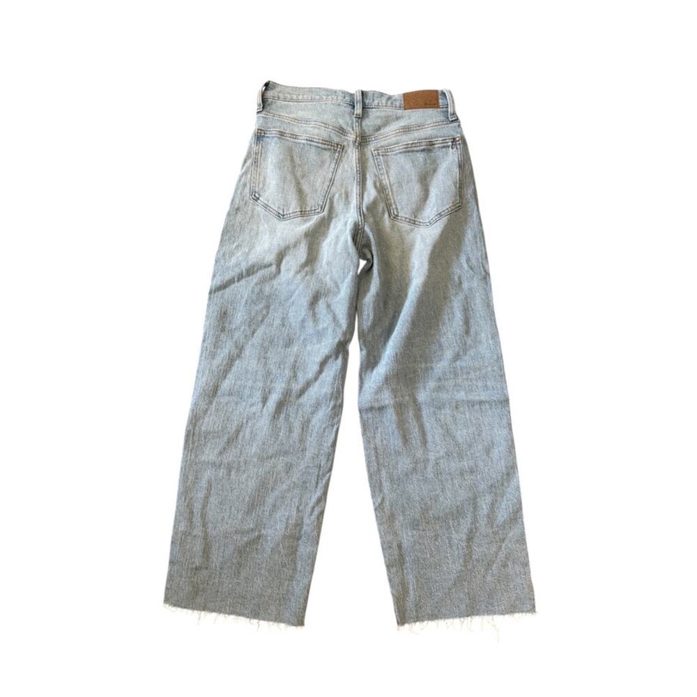 madewell perfect vintage wide-leg crop jean altoona blue wash no603 women 28 - Picture 4 of 7